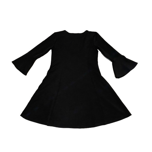 Magnolia Skye Little Black Dress Medium Boho Whimsgoth Flutter Sleeves Dark Mini - Picture 5 of 13